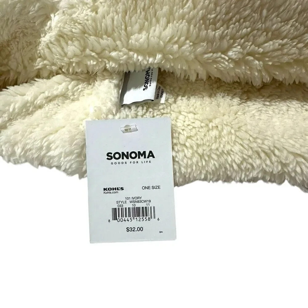 Sonoma Women’s Fur lined Hand warmer - ivory